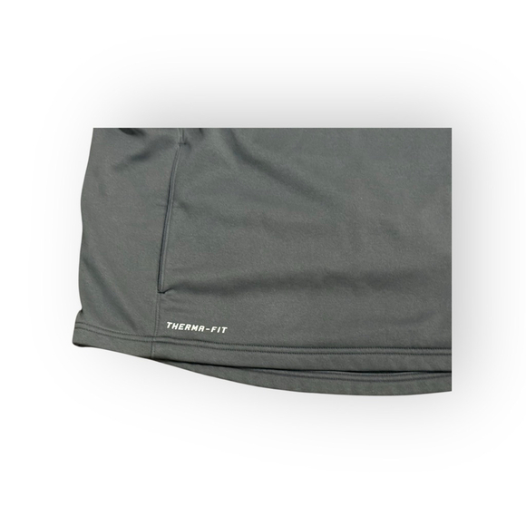 Nike Therma-Fit Men’s Long Sleeve Crewneck Shirt Gray/Red Raglan Size M​ - Picture 4 of 8